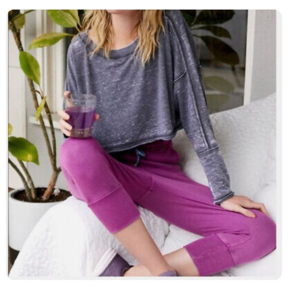 Free People Pants - Free People Counterpunch Crop Lounge Joggers Sz S